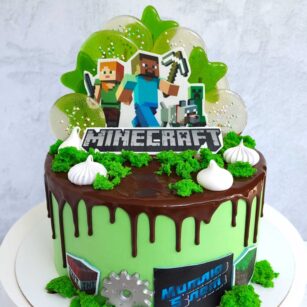 Торт MineCraft