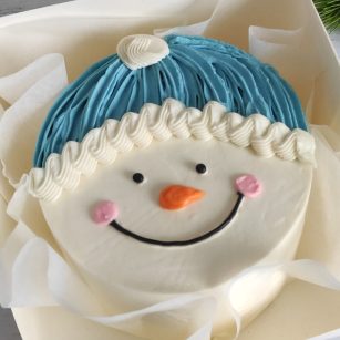Бенто-торт Снеговик-радость