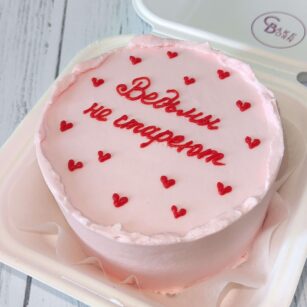 Бенто-торт Любовь написанная сердцем